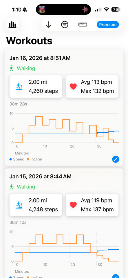 AccuTread screenshot