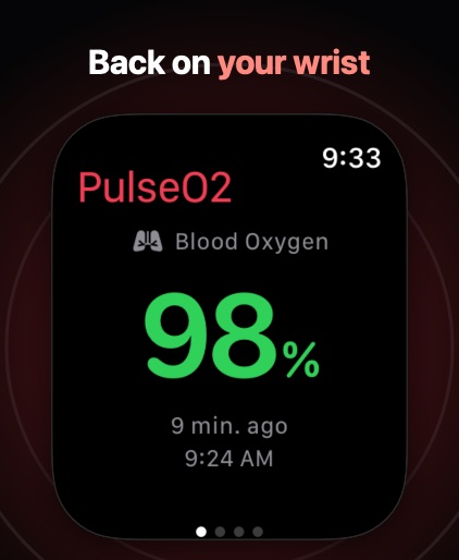 PulseO2 on Apple Watch