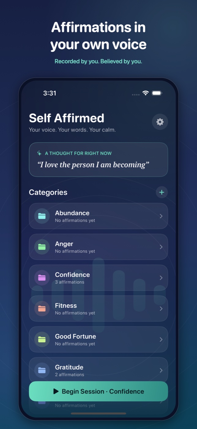 Self Affirmed screenshot